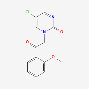 5-Chloro-1-(2-methoxyphenacyl)pyrimidin-2-one