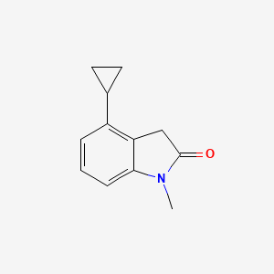 4-Cyclopropyl-1-methyl-1,3-dihydro-indol-2-one