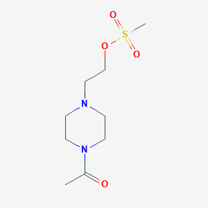 2-(4-Acetylpiperazin-1-yl)ethyl methanesulfonate