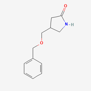 molecular formula C12H15NO2 B8313405 4-((Benzyloxy)methyl)pyrrolidin-2-one 