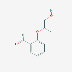 molecular formula C10H12O3 B8313409 2-(2-Hydroxy-1-methyl-ethoxy)-benzaldehyde 