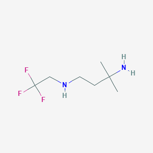 molecular formula C7H15F3N2 B8313710 3-Methyl-N1-(2,2,2-trifluoroethyl)butane-1,3-diamine CAS No. 1226914-30-2