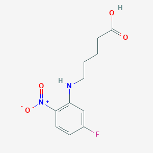 molecular formula C11H13FN2O4 B8313739 5-(3-Fluoro-6-nitrophenyl)aminovaleric acid 