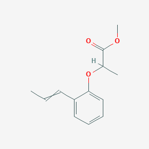 molecular formula C13H16O3 B8313771 Methyl 2-(2-propenyl-phenyloxy)propionate 