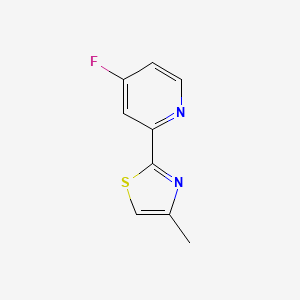 molecular formula C9H7FN2S B8313775 2-(4-Fluoropyridin-2-yl)-4-methylthiazole 