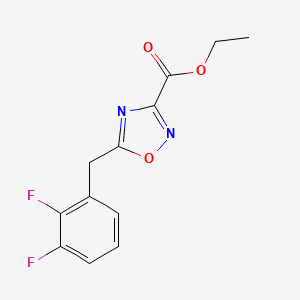 Ethyl 5-(2,3-difluorobenzyl)-1,2,4-oxadiazole-3-carboxylate