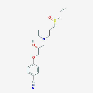 Benzonitrile, 4-(3-(ethyl(3-(propylsulfinyl)propyl)amino)-2-hydroxypropoxy)-