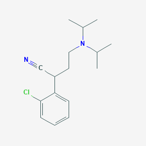 2-(2-Chlorophenyl)-4-(diisopropylamino)butanenitrile