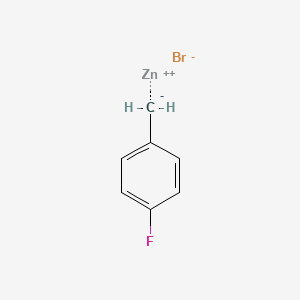 molecular formula C7H6BrFZn B8313999 (4-fluorobenzyl)zinc(II) bromide 