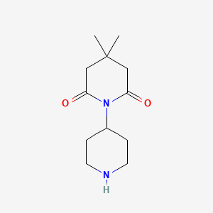 molecular formula C12H20N2O2 B8314045 4,4-Dimethyl[1,4'-bipiperidine]-2,6-dione CAS No. 75483-38-4
