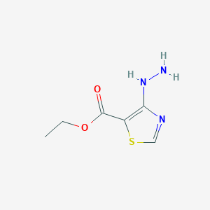 molecular formula C6H9N3O2S B8314051 4-Hydrazinothiazole-5-carboxylic acid ethyl ester 