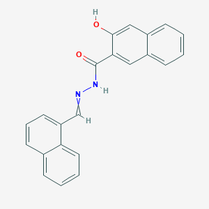 molecular formula C22H16N2O2 B8314057 3-Hydroxy-2-naphthoic (1-naphthylmethylene) hydrazide 