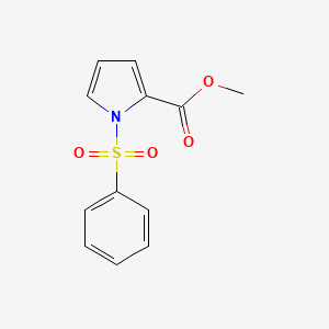 molecular formula C12H11NO4S B8314089 methyl 1-(phenylsulfonyl)-1H-pyrrole-2-carboxylate 