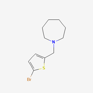 1-[(5-Bromo-2-thienyl)methyl]hexahydro-1H-azepine