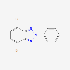 molecular formula C12H7Br2N3 B8314136 2-Phenyl-4,7-dibromo-2H-benzotriazole 
