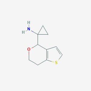 molecular formula C10H13NOS B8314165 1-(6,7-dihydro-4H-thieno[3,2-c]pyran-4-yl)-cyclopropanamine 