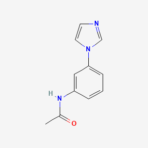molecular formula C11H11N3O B8314214 N-Acetyl 3-(1-imidazolyl)aniline 