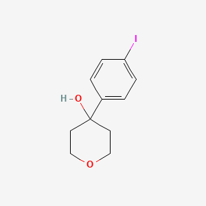 molecular formula C11H13IO2 B8314228 tetrahydro-4-(4-iodophenyl)-2H-pyran-4-ol CAS No. 174300-22-2