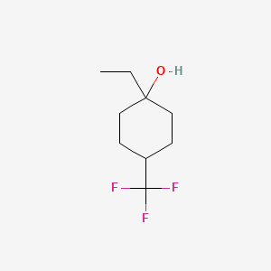 molecular formula C9H15F3O B8314234 1-Ethyl-4-trifluoromethylcyclohexanol 