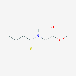 molecular formula C7H13NO2S B8314241 Thiobutyrylamino-acetic acid methyl ester 