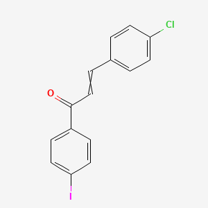molecular formula C15H10ClIO B8314245 3-(4-Chlorophenyl)-1-(4-iodophenyl)prop-2-en-1-one 