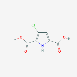4-Chloro-5-[(methyloxy)carbonyl]-1H-pyrrole-2-carboxylic acid