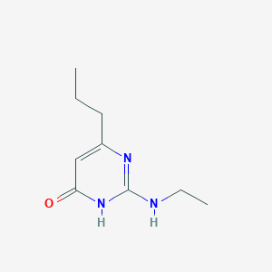 molecular formula C9H15N3O B8314338 2-Ethylamino-4-hydroxy-6-propylpyrimidine 