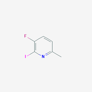 molecular formula C6H5FIN B8314349 3-Fluoro-2-iodo-6-methylpyridine 