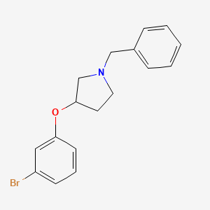 molecular formula C17H18BrNO B8314356 1-Benzyl-3-(3-bromophenoxy)pyrrolidine 