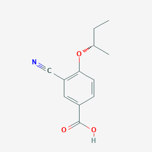 3-Cyano-4-{[(1S)-1-methylpropyl]oxy}benzoic acid