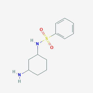 molecular formula C12H18N2O2S B8314402 (3-Aminocyclohexyl)(phenylsulfonyl)amine 