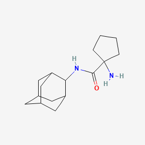 molecular formula C16H26N2O B8314442 1-Amino-cyclopentanecarboxylic acid adamantan-2-ylamide 