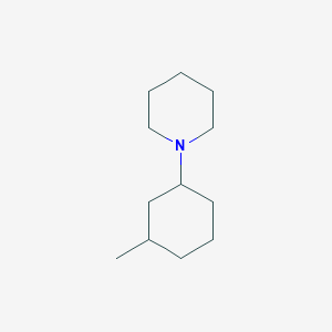 molecular formula C12H23N B8314448 1-(3-Methylcyclohexyl)piperidine 