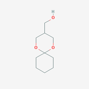 molecular formula C10H18O3 B8314465 1,5-Dioxaspiro[5.5]undec-3-ylmethanol 