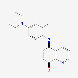 molecular formula C20H21N3O B8314474 8(5H)-Quinolinone, 5-[[4-(diethylamino)-2-methylphenyl]imino]-, (5Z)- 