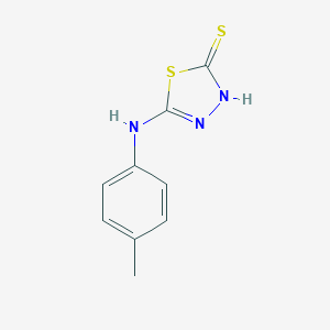 molecular formula C9H9N3S2 B083145 5-对甲苯基氨基-[1,3,4]噻二唑-2-硫醇 CAS No. 14731-25-0