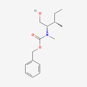 molecular formula C15H23NO3 B8314508 (2S,3S)-2-[(Benzyloxycarbonyl)(methyl)amino]-3-methyl-1-pentanol 