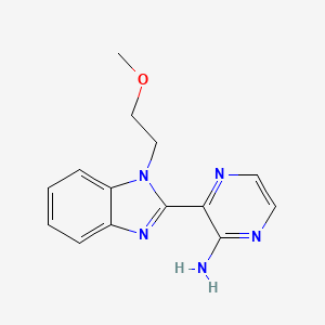 3-[1-(methoxyethyl)-1H-benzimidazol-2-yl]pyrazin-2-amine