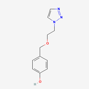 molecular formula C11H13N3O2 B8314529 4-(2-[1,2,3]Triazol-1-yl-ethoxymethyl)-phenol 