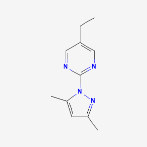 molecular formula C11H14N4 B8314539 1-(5-Ethylpyrimidin-2-yl)-3,5-dimethylpyrazole 