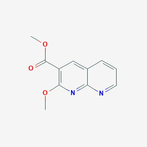 molecular formula C11H10N2O3 B8314610 Methyl 2-methoxy-1,8-naphthyridine-3-carboxylate 
