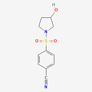 4-[(3-Hydroxy-1-pyrrolidinyl)sulfonyl]benzonitrile