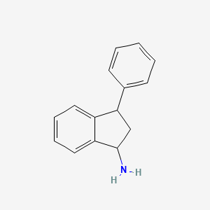 molecular formula C15H15N B8314679 3-phenyl-2,3-dihydro-1H-inden-1-amine 