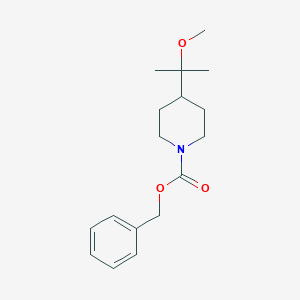 molecular formula C17H25NO3 B8314732 Benzyl 4-(2-methoxypropan-2-yl)piperidine-1-carboxylate 