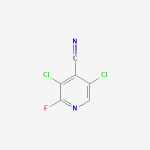 molecular formula C6HCl2FN2 B8314750 3,5-Dichloro-2-fluoroisonicotinonitrile 