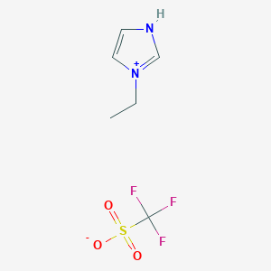 molecular formula C6H9F3N2O3S B8314799 N-ethylimidazole trifluoromethanesulfonate 