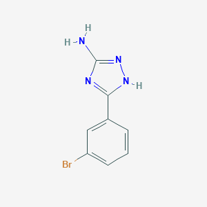molecular formula C8H7BrN4 B083148 5-(3-溴苯基)-4H-1,2,4-三唑-3-胺 CAS No. 383130-99-2