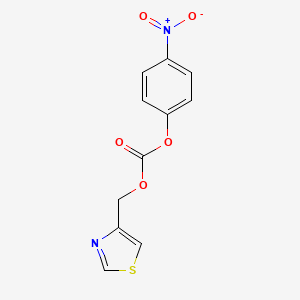 molecular formula C11H8N2O5S B8314905 Thiazol-4-ylmethyl 4-nitrophenyl carbonate 