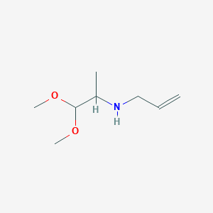 molecular formula C8H17NO2 B8314921 Allyl-(1,1-dimethoxyprop-2-yl)amine 