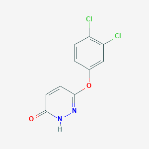 molecular formula C10H6Cl2N2O2 B8314937 6-(3,4-Dichloro-phenoxy)-pyridazin-3-ol 